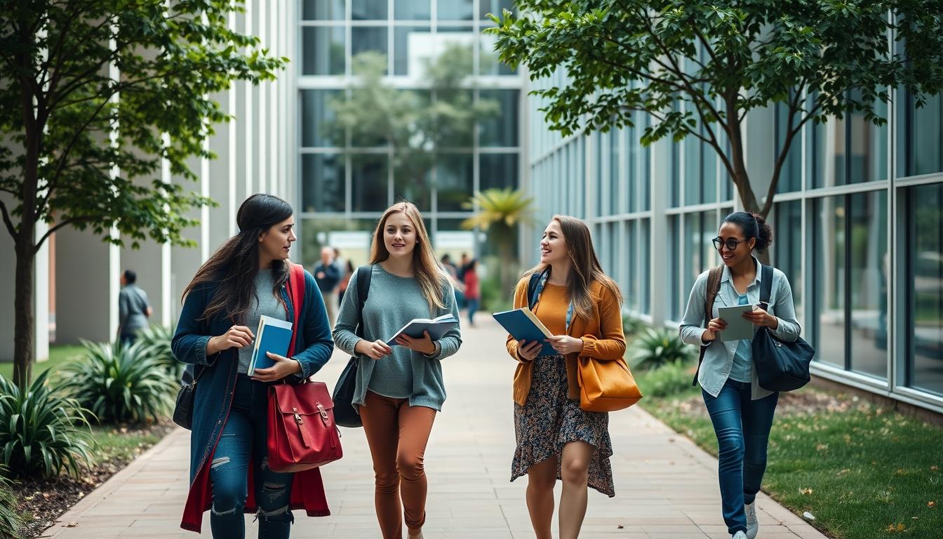 Student using online courses for flexible education